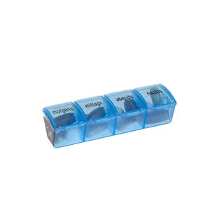 Monthly Pill Case - Toni - 31 Daily Pill Boxes with 4 Compartments - with tray for Daily Compartment