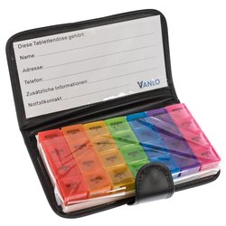 XXL Weekly Pill Box with 4 Compartments per day in...