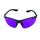 Farbtherapiebrille Sport mit schwarzem Rahmen in Violett