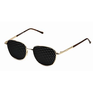 Rasterbrille 420-EG, goldener Metallrahmen