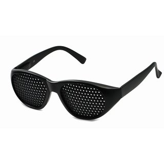 Rasterbrille 415-JGG, schwarzer Rahmen - ganzflchiger Raster