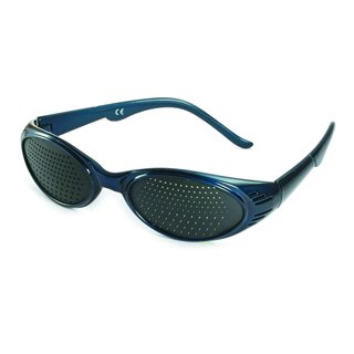 Pinhole glasses 415-KBB, bifocal pattern, blue