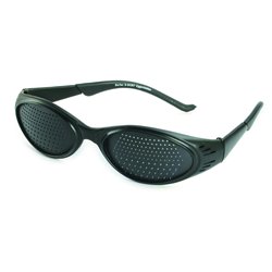 Rasterbrille 415-KSB, schwarzer Rahmen - bifocaler Raster