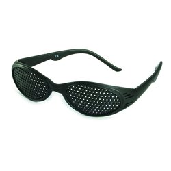 Rasterbrille 415-KSG, schwarzer Rahmen - ganzflächiger...