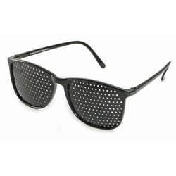 Rasterbrille 415-YSG, schwarzer Rahmen - ganzflächiger...