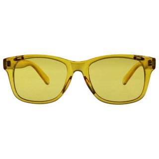 Farbtherapiebrille CLASSIC klassisches Design mit Brillenauflagefunktion in Gelb