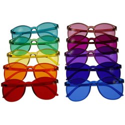 Farbtherapiebrille ROUND - modernes rundes Design