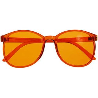 Color therapy glasses Round- orange