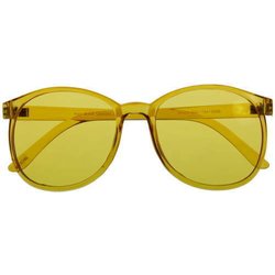 Farbtherapiebrille ROUND - modernes rundes Design in Gelb
