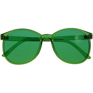 Color therapy glasses Round - green