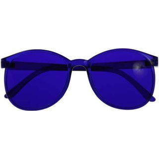 Color therapy glasses Round - indigo