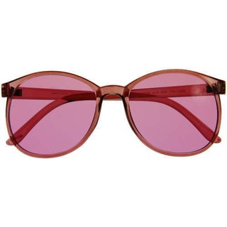 Farbtherapiebrille ROUND - modernes rundes Design in Baker-Miller-Pink