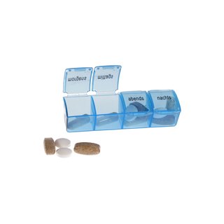 Monthly Pill Case - Toni - 31 Daily Pill Boxes with 4 Compartments - with tray for Daily Compartment