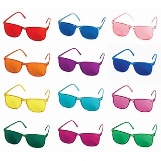 Color therapy glasses set Elegant with several glasses