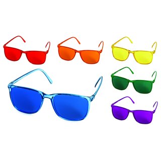 Color therapy glasses set Elegant - 6 glasses