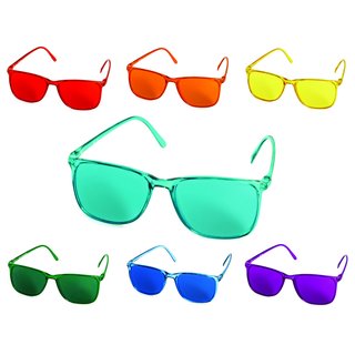 Color therapy glasses set Elegant - 7 glasses