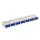 English Weekly Pill Organizer | VANLO | 7 Compartments with Opener in Blue/White