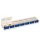 English Weekly Pill Organizer | VANLO | 7 Compartments with Opener in Blue/White