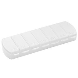 pill box Seven Days with 7 compartments - white
