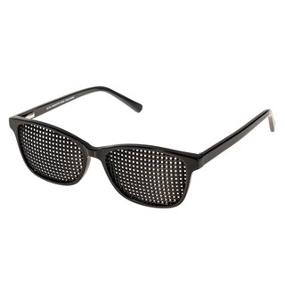 Rasterbrille 425-AC, schwarzer Acetat-Rahmen