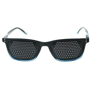 Rasterbrille 415-ASBB - schwarz blauer Rahmen -  bifocales Raster