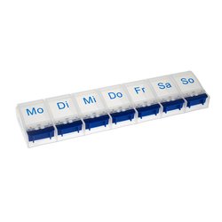 Weekly Pill Case with 7 compartments and opener in...