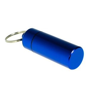 Pill Box Aluminium waterproof with key ring - XL
