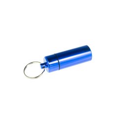 Pill Box Aluminium waterproof with key ring - XL