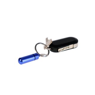 Pill Box Aluminium pack of 4 - waterproof with key ring - Special package